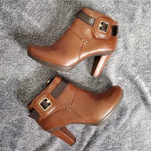 Geox Tan and Brown Booties Size 36